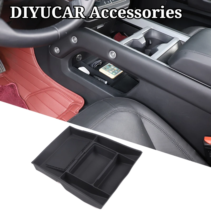 For Land Rover Defender 90 110 130 2025-26 Silicone Cat Center Console Lower Storage Box Organizer Tray Interior Car Accessories