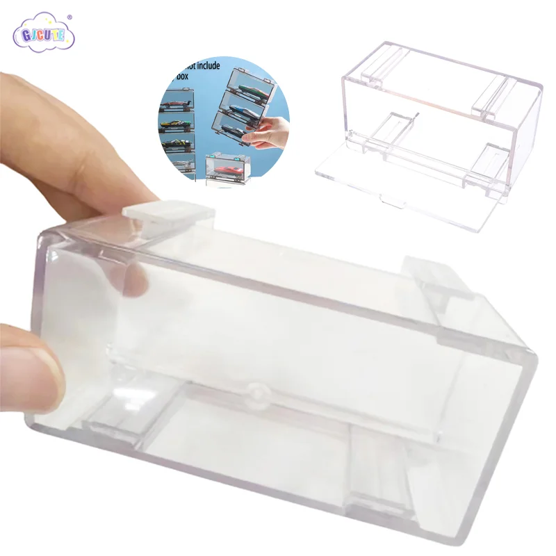 

1pcs Storage Box High-grade With Fasteners Be Connected For Hot Wheels MiniGT 1/64 Diecast Model Car Display Box