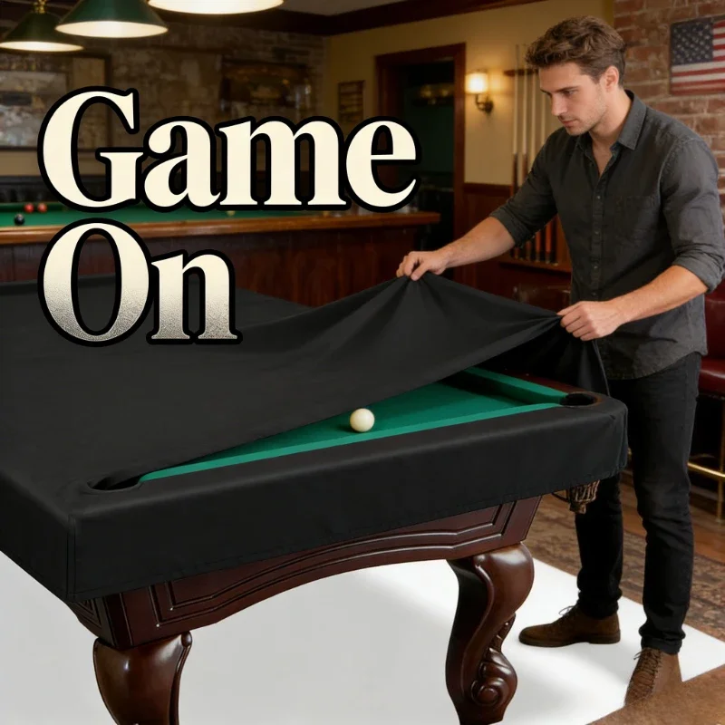 210D Oxford Cloth 7FT 8FT 9FT Outdoor Pool Table Cover Waterproof Dustproof Billiard Table Protection Cover