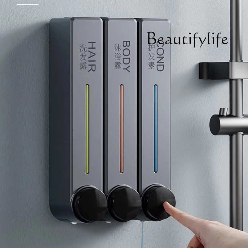 موزعات الصابون السائل شامبو الفندق دش الشمال الطبيعي الأسود السائل موزعات الصابون الفاخرة الذكية كيت Banheiro تركيبات المنزل