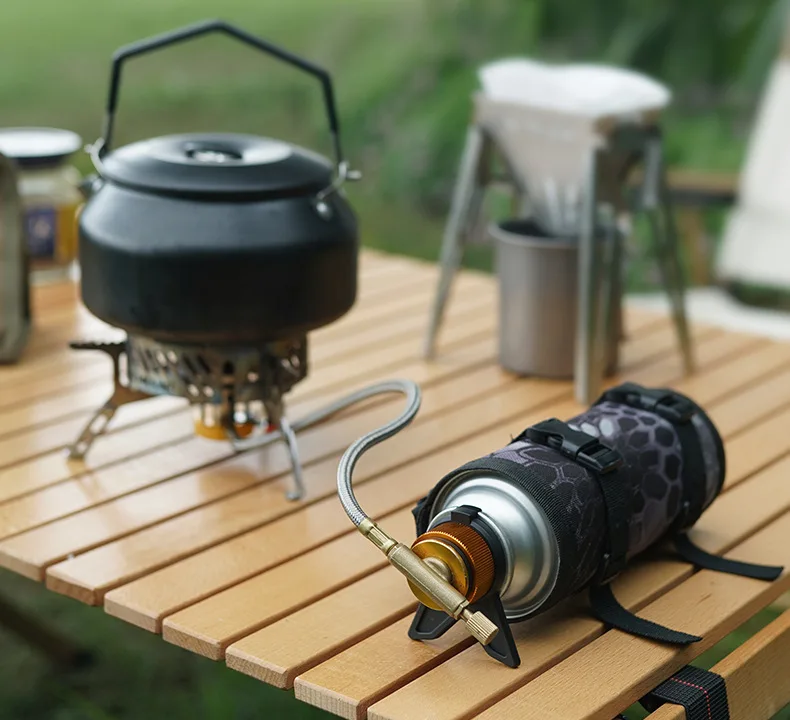 Butan Adapter Mit Halterung Outdoor Butan Gas Umwandlung Joint Camping Herd Adapter Schraube Ventil Ausgang Düse Flasche Adapter – Detail 26