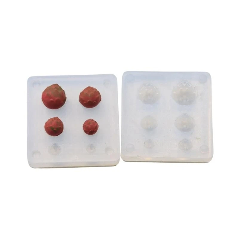 

3D Mini Fruit Shaped Mold Play Miniature Dragon Fruit Silicone Mold DIY