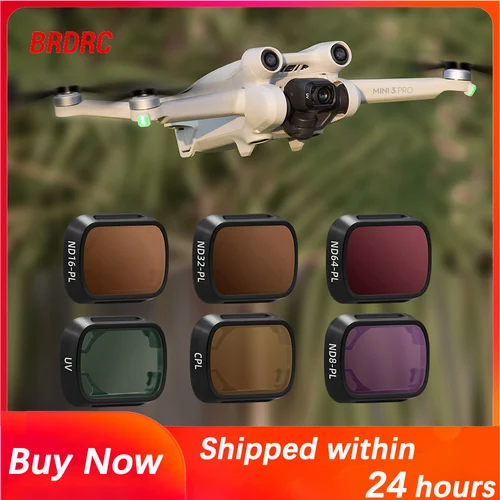 Filtros de lente para Dron DJI Mini 3/3 Pro, cardán UV CPL ND8/16/32/64 PL, juego de filtros, lente de cristal óptico, accesorio de fotografía para Dron