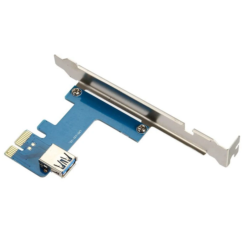 PCI-E Express 1X a 3 puertos 1X Switch multiplicador HUB Riser Card + Cable USB