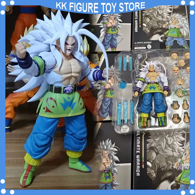 

Dragon Ball SHF Super Saiyan 5 SSJ5 Son Goku Son Gohan white hair Son Goku Anime Action Figure model toys gifts