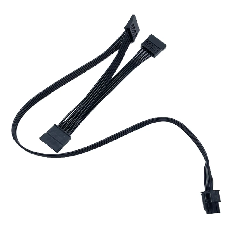 6Pin to 3-port SATA Cable For Seasonic X-1050 1250XM P1000 X-Series KM2- X-560 X-460 Power Module