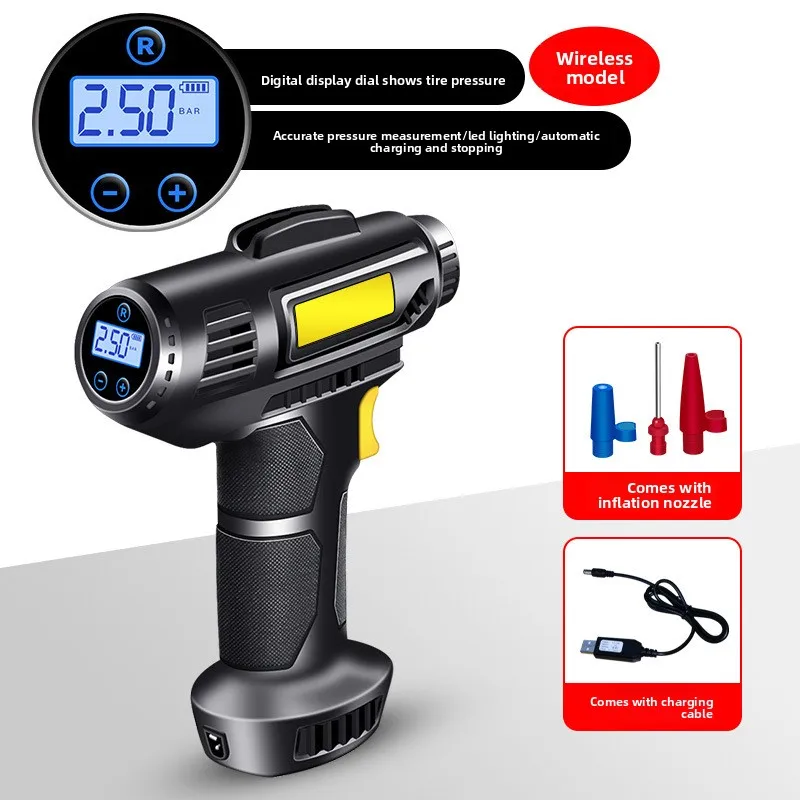 

Wireless Portable Electric Car Air Pump High Power Auto Tire Inflatable Treasure
