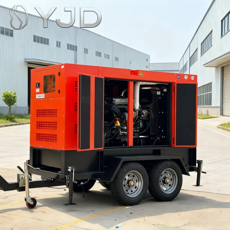 DYJD Super Silent for 1104D-E44TA Diesel Generator 80kw 100kva 120kva Open Frame Silent Type Trailer