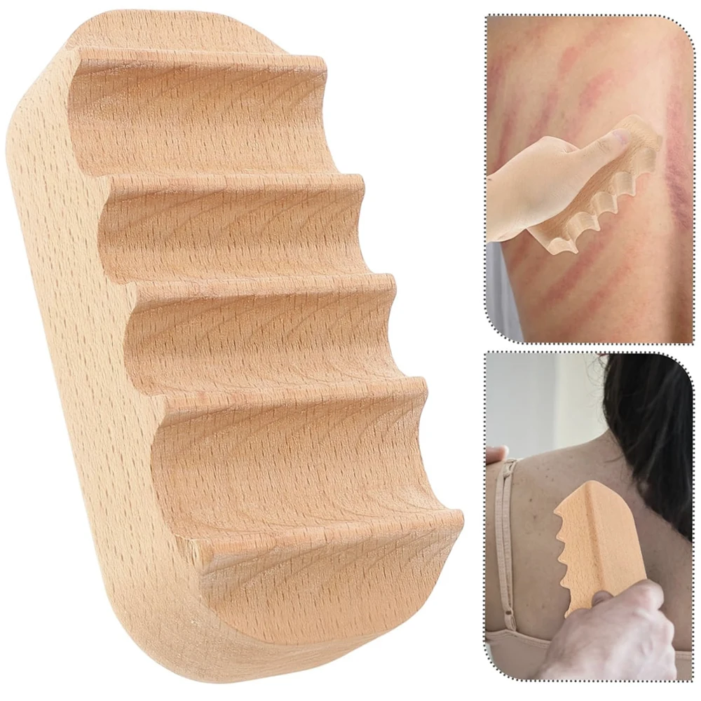 

1 шт. скульптор для тела-инструмент для массажа из бука, портативные и легкие инструменты для соскабливания, деревянный Гуа Ша, снимает натянутые мышцы