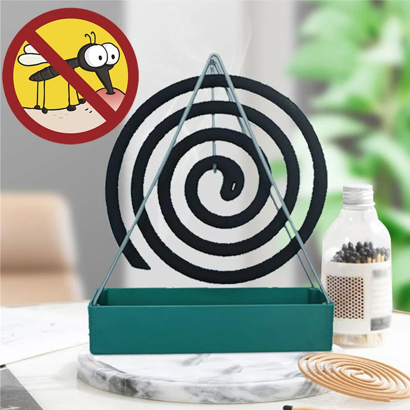 

Modern Iron Mosquito Coil Holder Incense Holders Coil Incense Burner Frame Repellent Incense Rack for Household Bedroom Patio