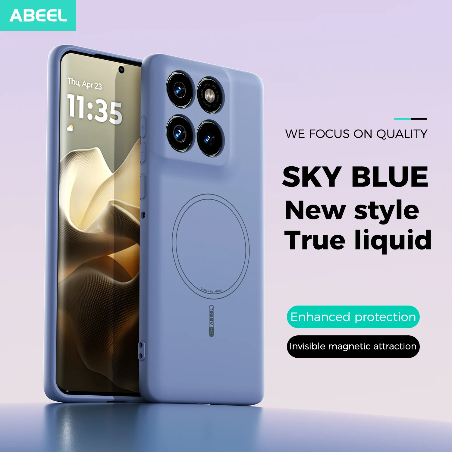 حافظة هاتف رسمية لهاتف موتورولا موتو إيدج 60S 60 برو ملمس يدوي من السيليكون السائل المغناطيسي الناعم غطاء الهاتف المحمول #3