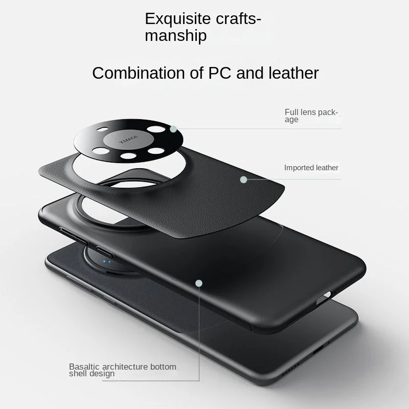 For Huawei P60 P50 P40 P30 Pro Case Luxury PU leather Skin With Magnetic Protective Back Cover Case For Huawei P60 P50pro shell
