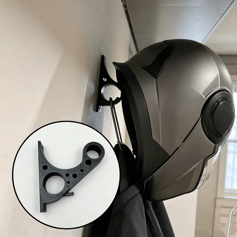 Wall Mount Motorcycle Helmet Holder Hook,Anti Scratch Rack For Full Face Helmet Garage Storage,Multi Purpose Key Display Bracket
