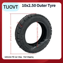 10x2.50 Non-Slip Tire Outer Tyre for Kugoo M4 pro Quick 3 Zero Inokim OX Electric Scooter Compatible with 10X Models by TUOVT