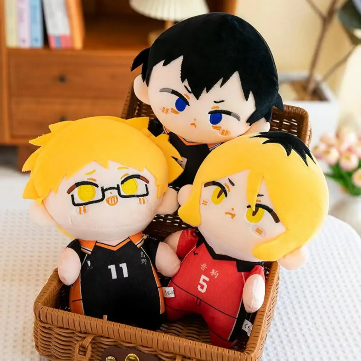 Anime Haikyuu!! Pluszowe Zabawki Śliczny Shoyo Kenma Pluszak Kawaii Bokuto Tsukishima Miękka Lalka Dekoracja Pokoju Kolekcja Na Prezent Urodzinowy