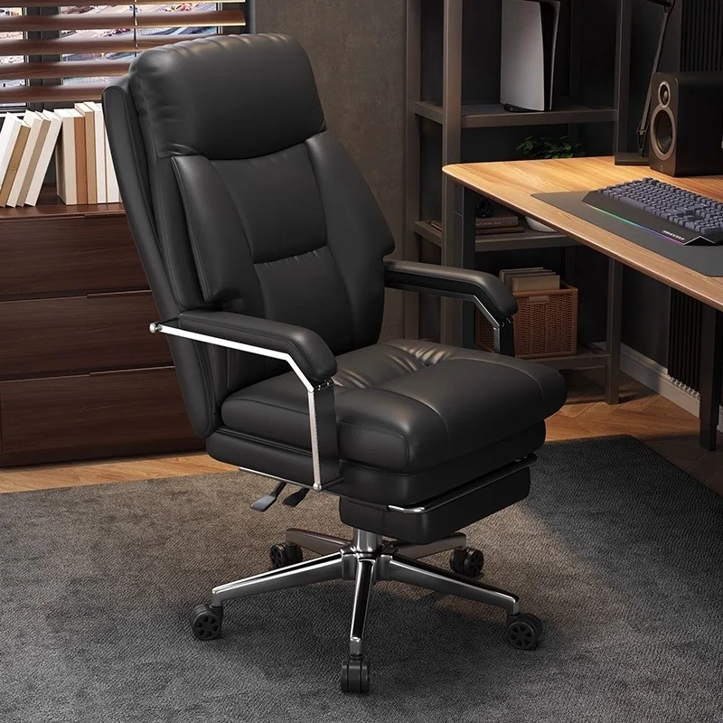 

Executive High Back Office Chair Manager Chair Ergonomic Swivel Manager Chair with Adjustable Lumbar Support and Headrest