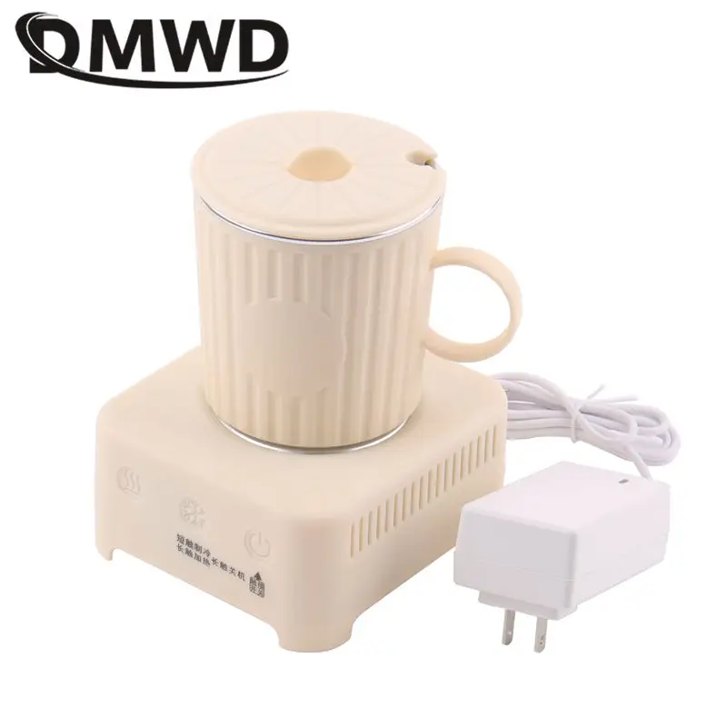 

DMWD 400ML Electric Water Heater Milk Tea Warmer Beer Beverage Heating Cooling Cup Cola Cooler Machine Car Refrigerator 220/12V