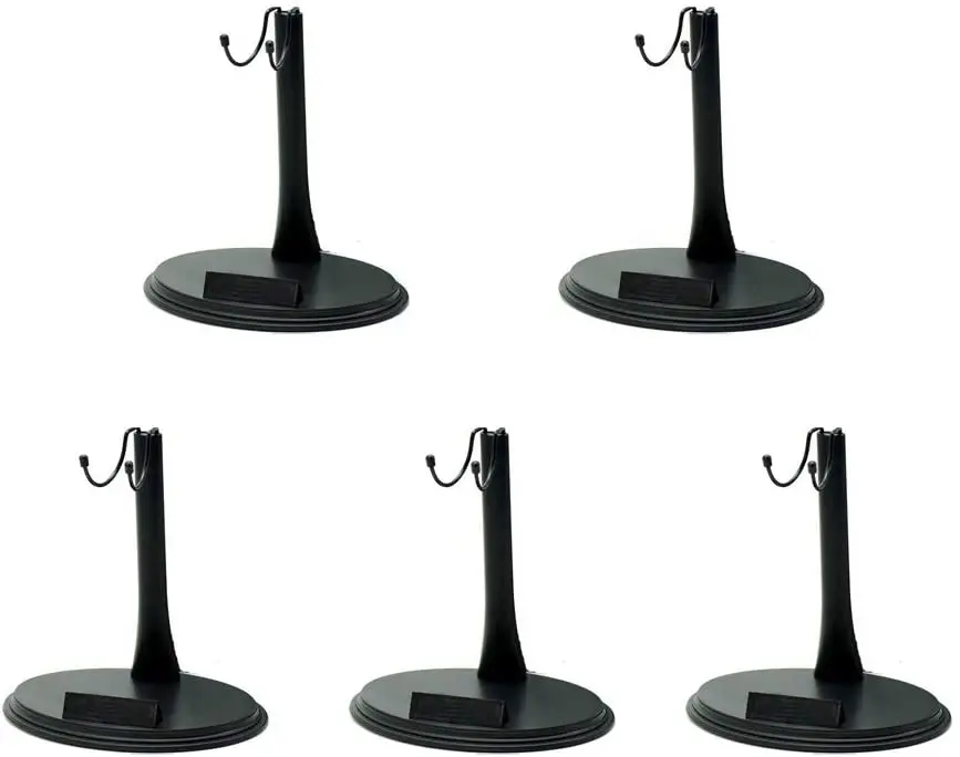 1 Pcs Action Figure Stand 1/6 Scale Model Stand 12 inch, Black Holder Support Base Adjustable Bracket for Model Display U Type