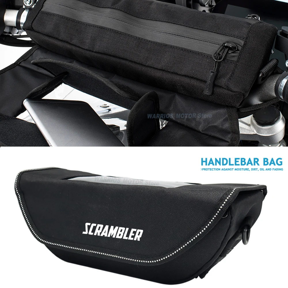 For Scrambler 1100  Motorcycle Handlebar bag waterproof handlebar travel navigation bag