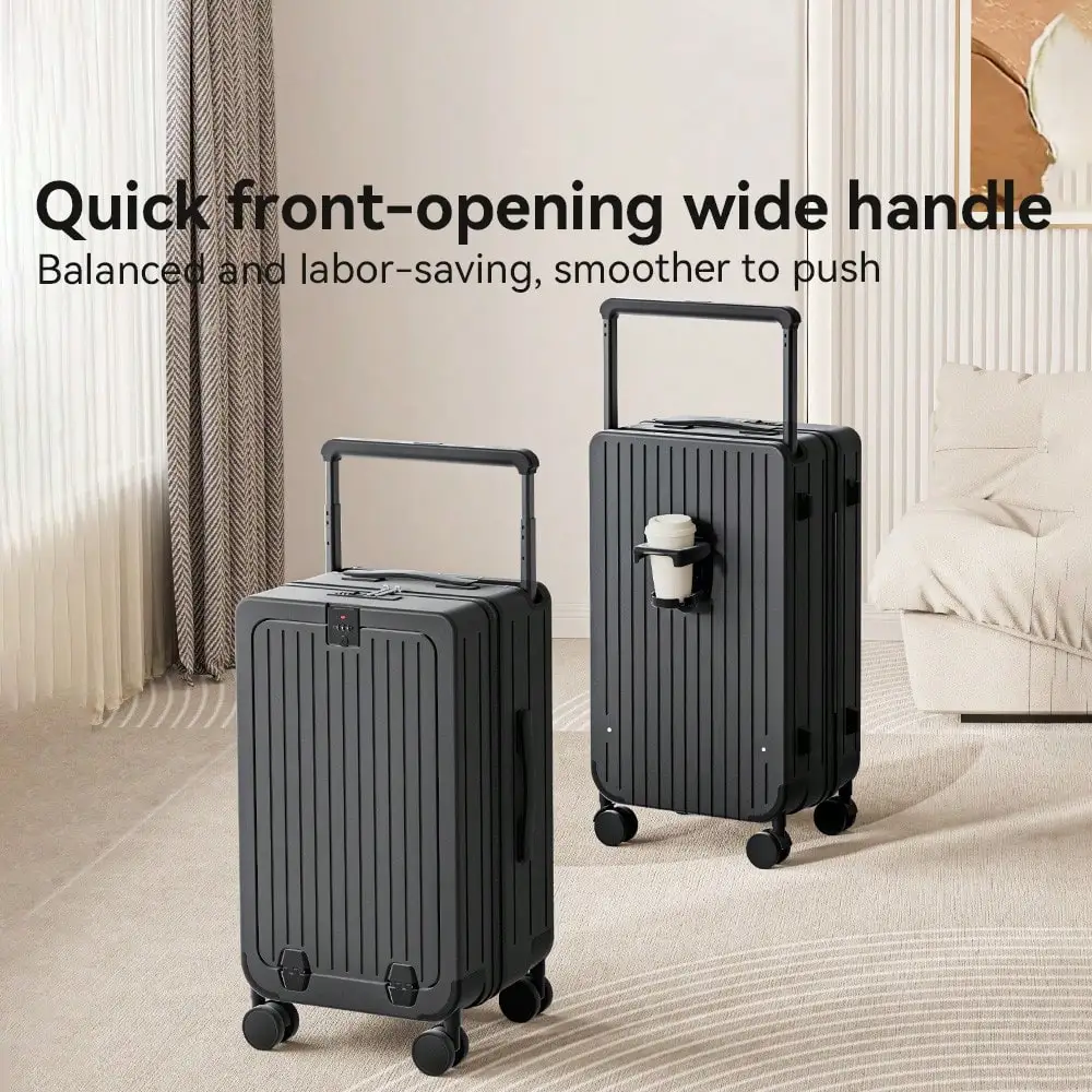 20/24-Inch Premium Hard-Shell Carry-On Suitcase,Checked Luggage Set With USB Port Luggage And Combination Lock, Smooth 360° Double Spinner Wheels