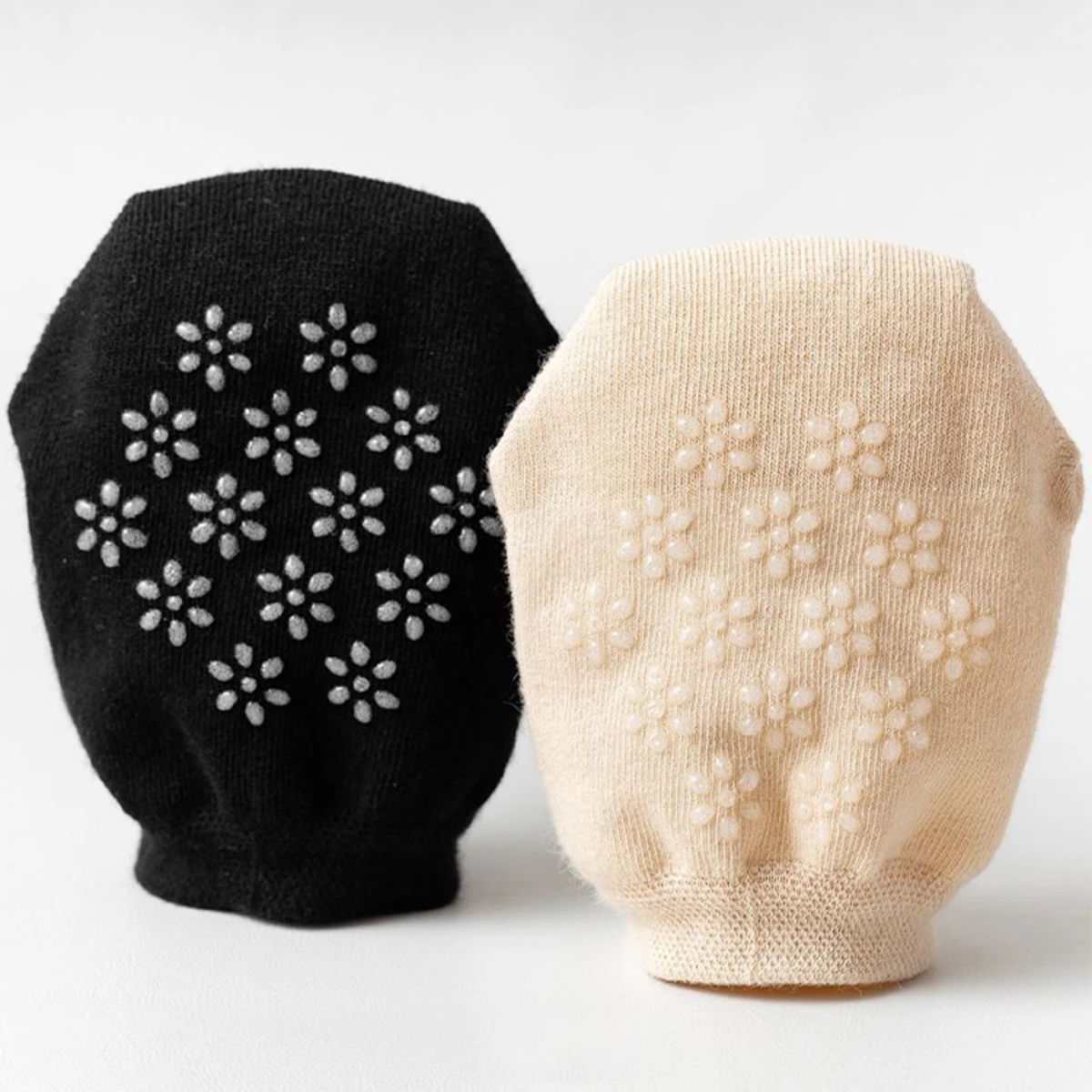 8/16 زوجًا من الجوارب النسائية، أسود وعاري، مريح، مسامي، جوارب رسمية، غير مرئية. #6