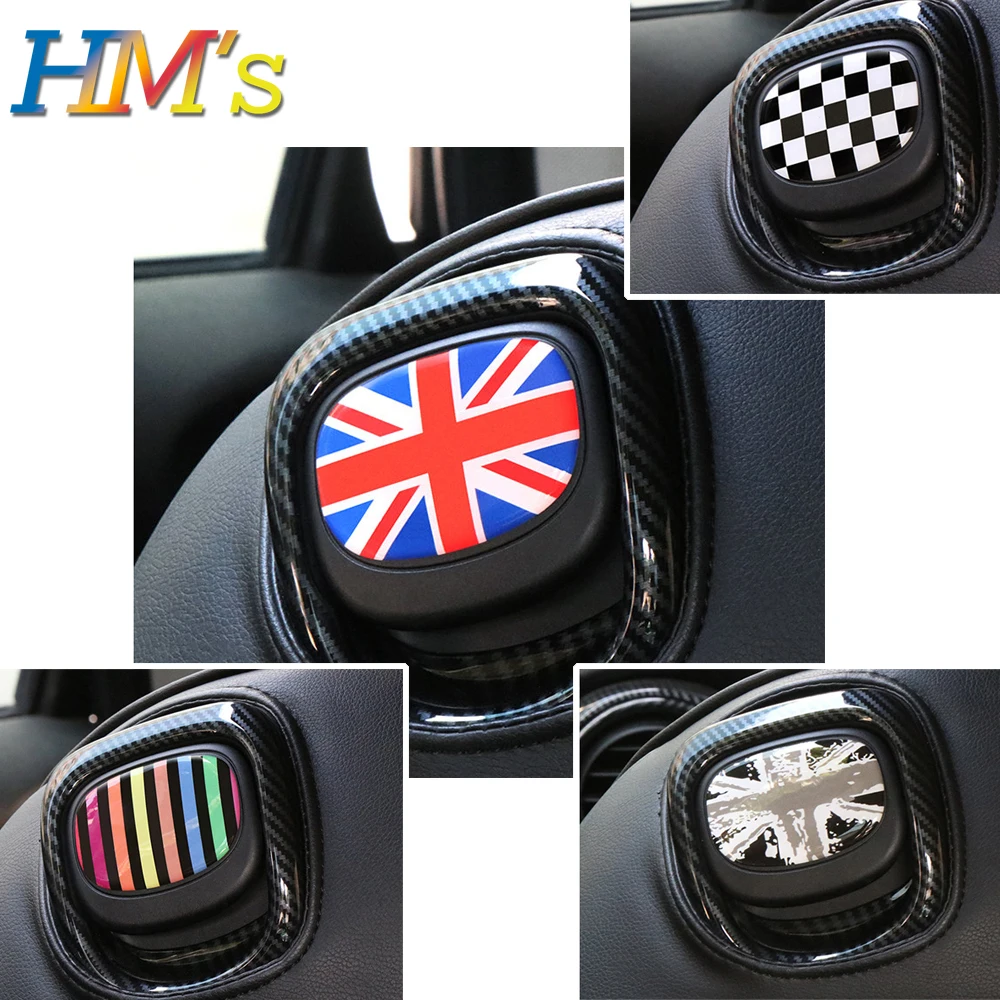 

Car 3D Epoxy Seat Back Handle Cover Decoration Sticker Car Stickers For Mini Cooper One JCW F56 Trim Interior Accessories