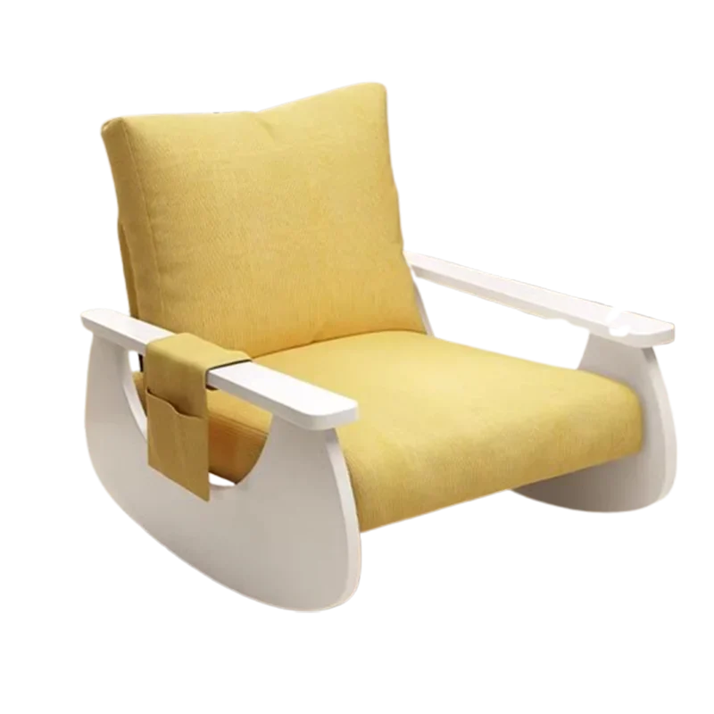 HHHHTrend Silla reclinable elástica con respaldo Beaty, silla con soplo blanco, suelo para juegos