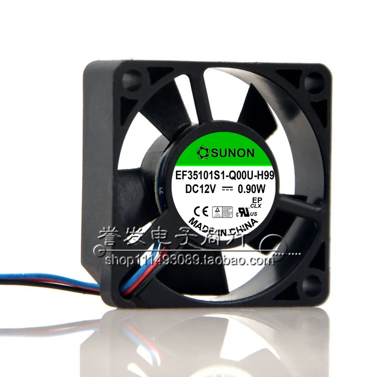 BARU ASLI EF35101S1-Q00U-H99 12V 0.90W 3510 35x35x10mm KIPAS PENDINGIN RADIATOR