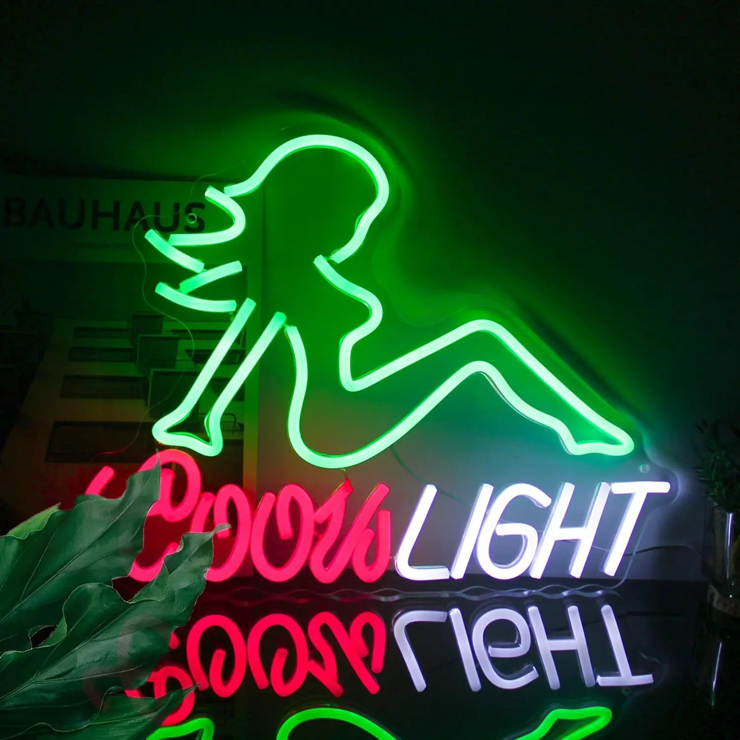 

Crs Light Neon Sign for Man Cave Bar Decor Green Lady Dimmable Wall Art for Bedroom Beer Pub Man Cave Restaurant Party Decor