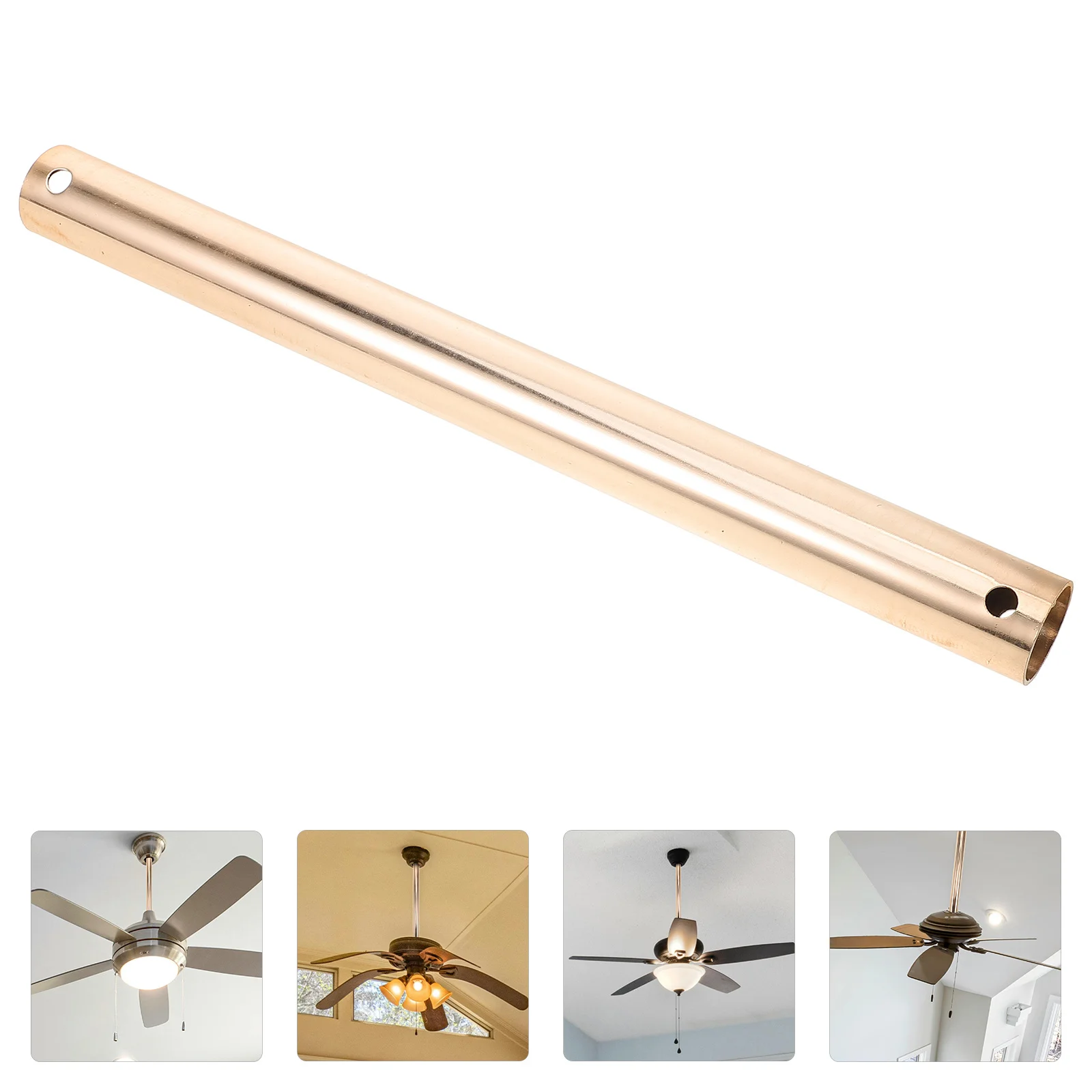 

Fan Downrod Extension 18 Inch Heavy Duty Ceiling Fan Rod Sturdy Iron Build Easy Install for Living Room Bedroom Decor