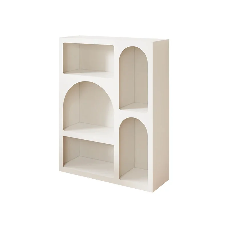 

TLL Shelf Floor-Standing Home Entrance Cabinet Cream Style Bookshelf Cave Cabinet