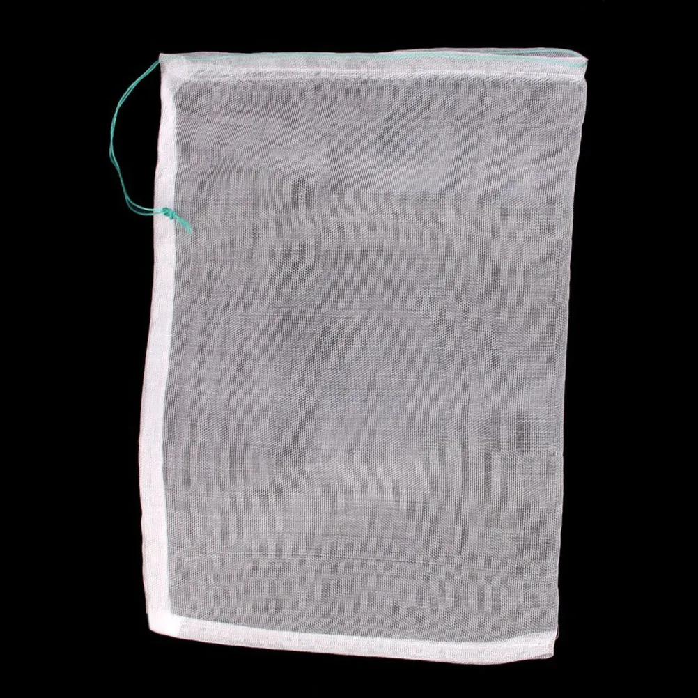 

10pcs Filter Bag Nylon Mesh for Garden Pond Aquarium Nitrate Phosphate Remover Bio Balls Carbon Media Reusable Drawstring