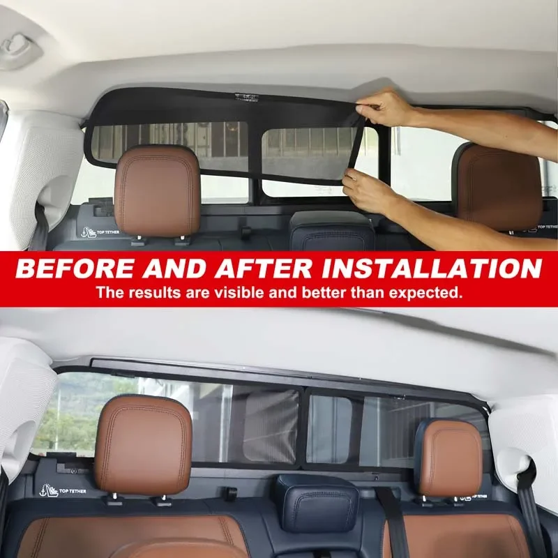 For Ford Maverick Maverick 2022+ trunk gauze trunk insulation net sun protection net protective accessories (memory wire model)