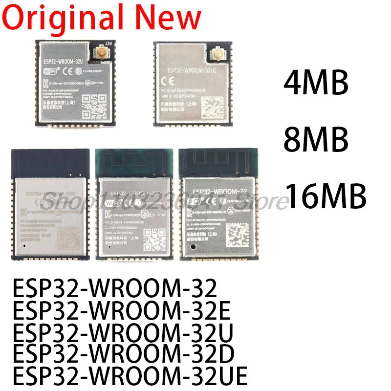 

1PCS ESP32-WROOM-32 ESP32 WROOM ESP-32 4MB 8MB 16MB Dual Core WiFi Wireless Ble MCU Module ESP32-WROOM-32 -32UE -32U -32E -32D