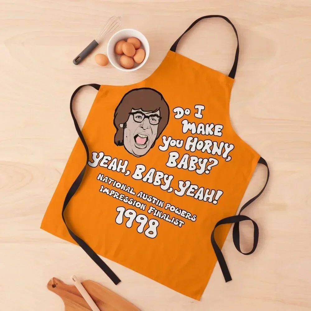 

Austin Powers Impressions Apron Salon barber uniform Chef Accessory Cute Kitchen Apron