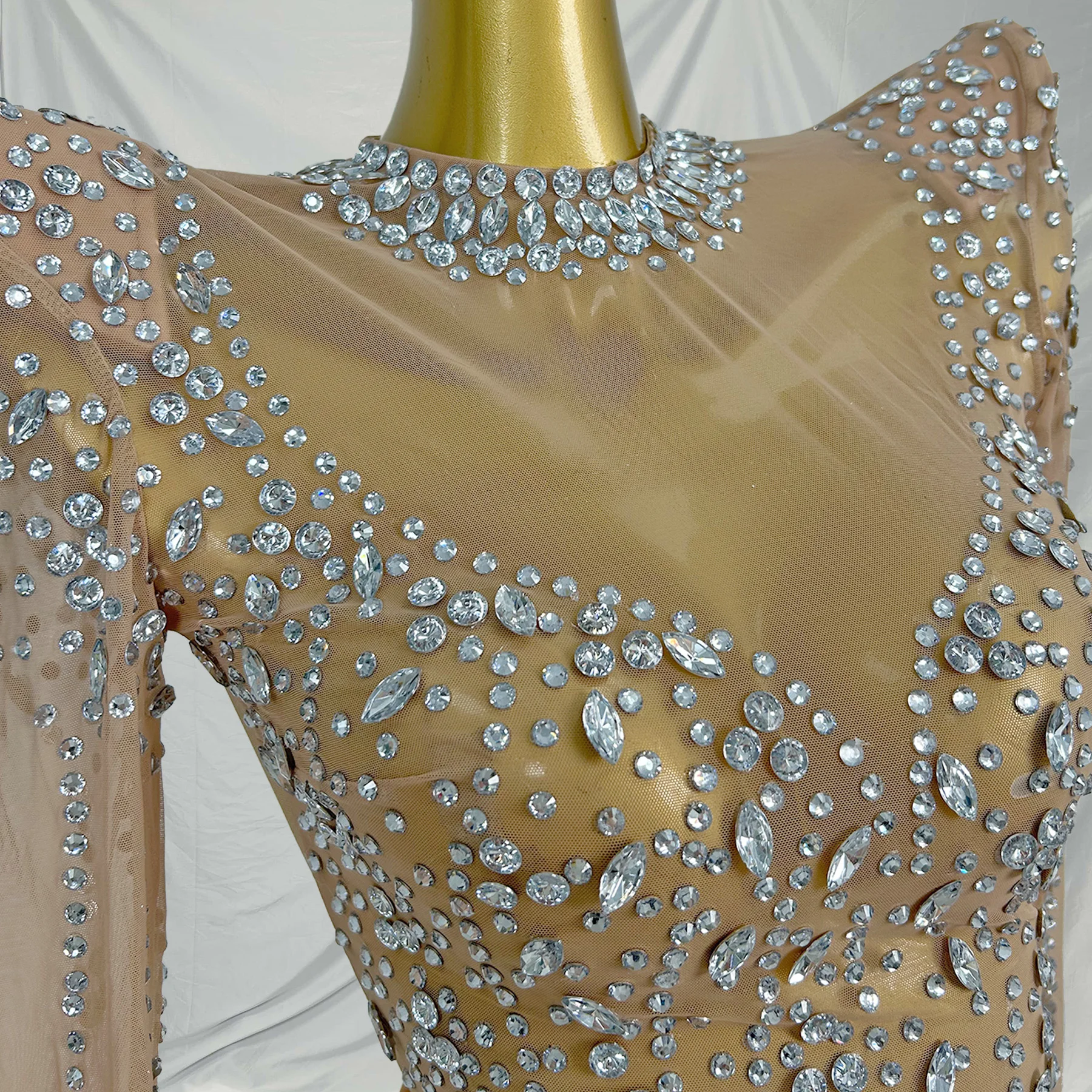 2026 Vestido de manga larga para fiesta de cumpleaños, vestido de cristal para celebración, vestido corto de cóctel con plumas para mujer, vestido de cena, traje de Festival