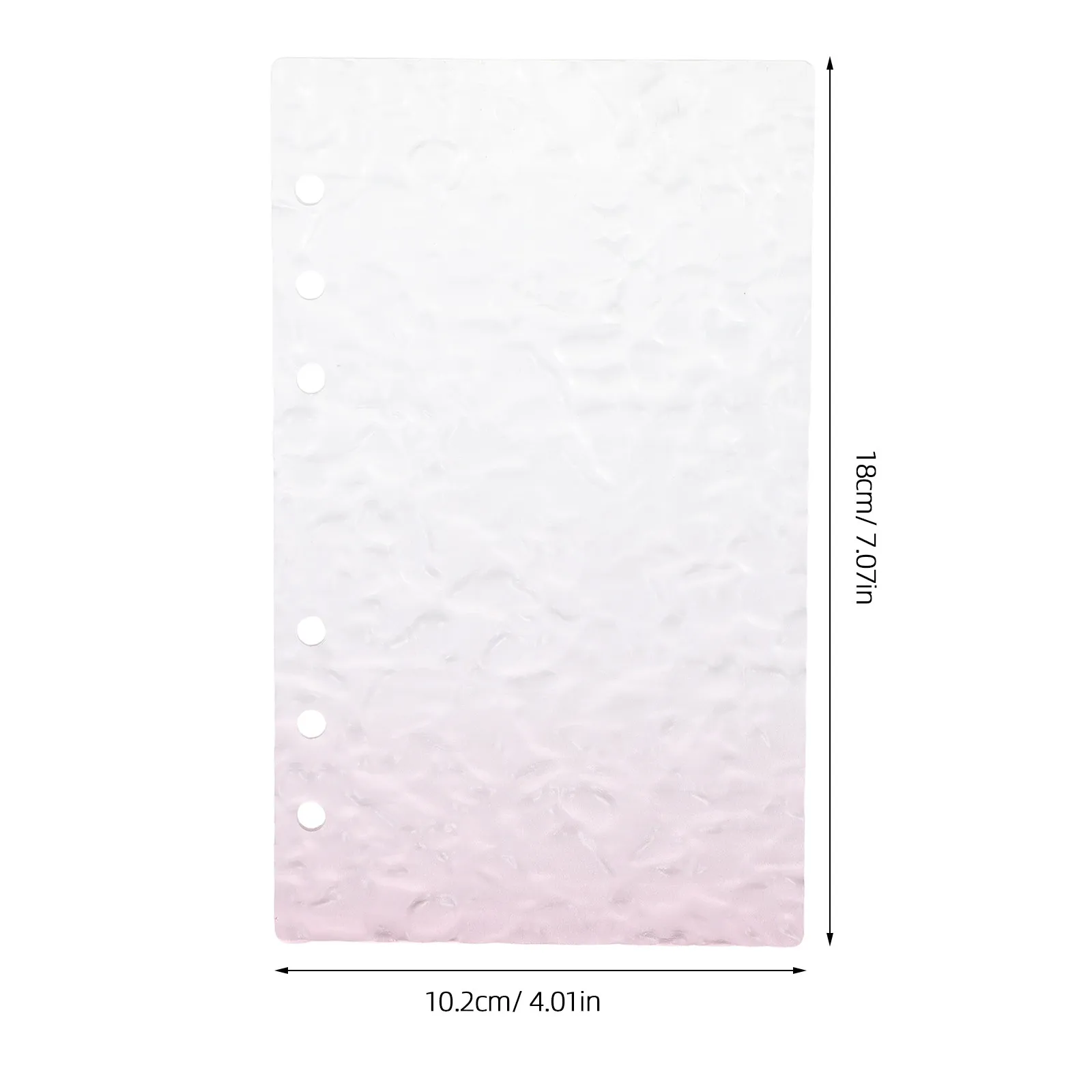 A6 Acrylic Binder Cover Pink Refillable Clear Planner Notebook Shell Reusable Loose Leaf Journal Budget Organizer Stationery view 3