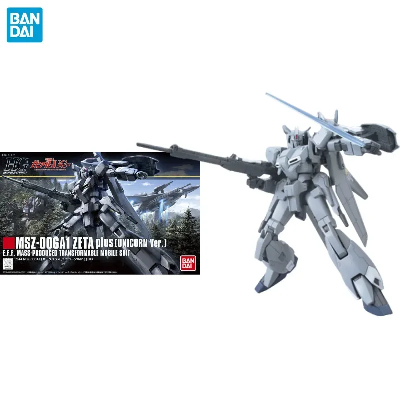 

Bandai Genuine Gundam Model Anime HGUC 1/144 MSZ-006A1 Z-Plus Unicorn Ver. Action Figure Assemble Collection Toys for Children