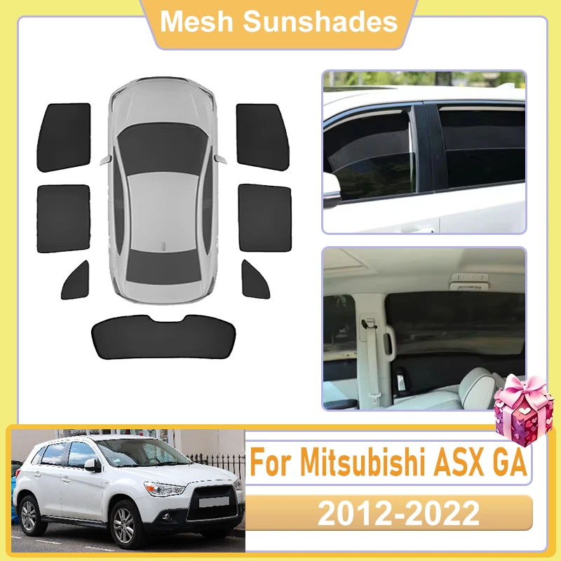 

For Mitsubishi ASX Accessories RVR GA 2012-2022 Car Window Sun Shade Covers Anti UV Visors Heat light Shield Parasol Accesorios