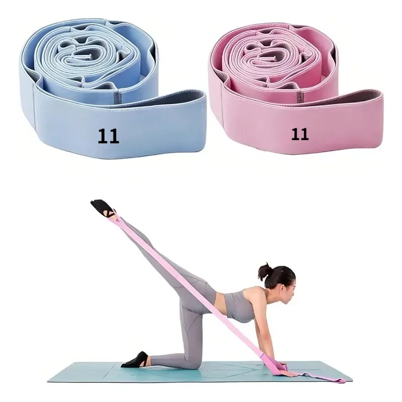 Elastic Stretch Resistance Bands for Pilates Yoga Fitness Exercise and Dance Versatile Comfortable Perfect Home Workout Training