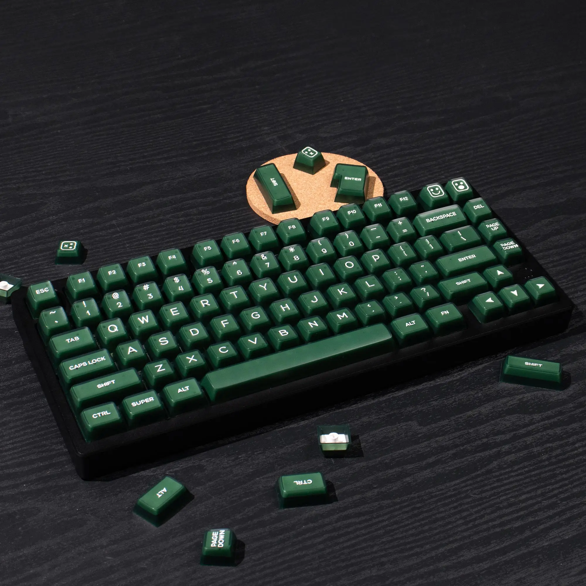 

Emerald mechanical keyboard keycap 142 key ABS two color molding SA height adaptation 61/87/104