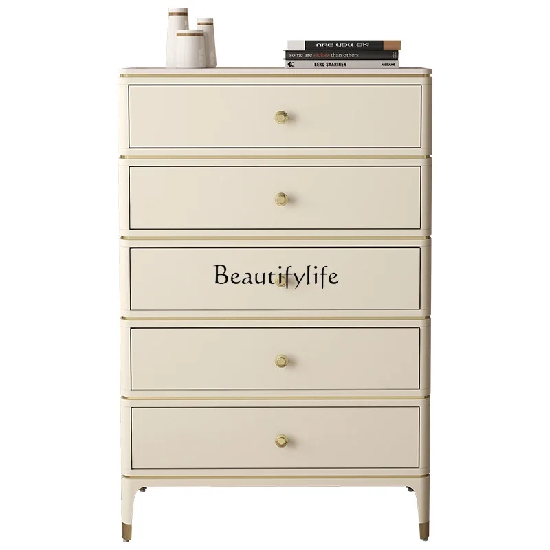 

LD33Light luxury chest of drawers solid wood bedroom storage drawer locker