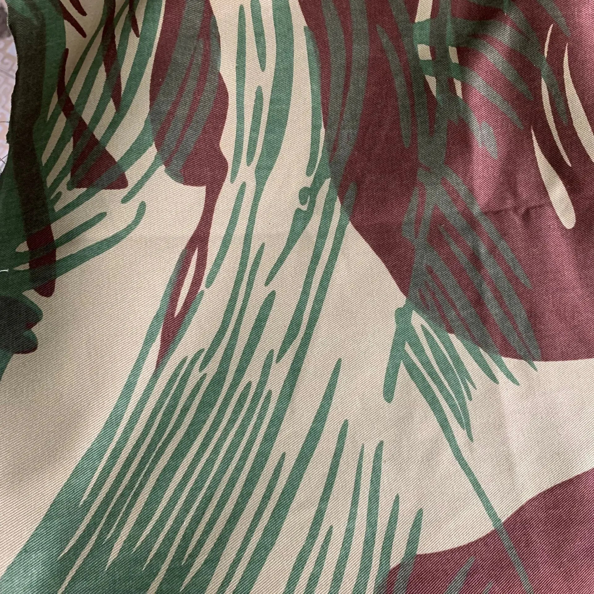 Rhodesia Camouflage Fabric Cotton Twill Breathable Sweat-absorbing Cloth 1.5 Meter Width Fans Clothes DIY Material
