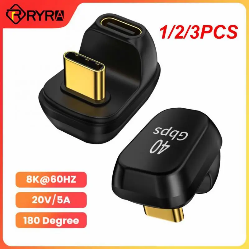 1/2/3PCS 40Gbps USB C Adapter 90 Degree USB-C Extender Right Angle PD 100W Fast Charging for Steam Deck Switch Laptop MacBook