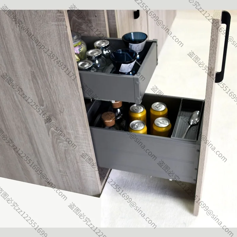 Suitable for Condiment Storage, New Full Aluminum Alloy Combined Pull-out Basket