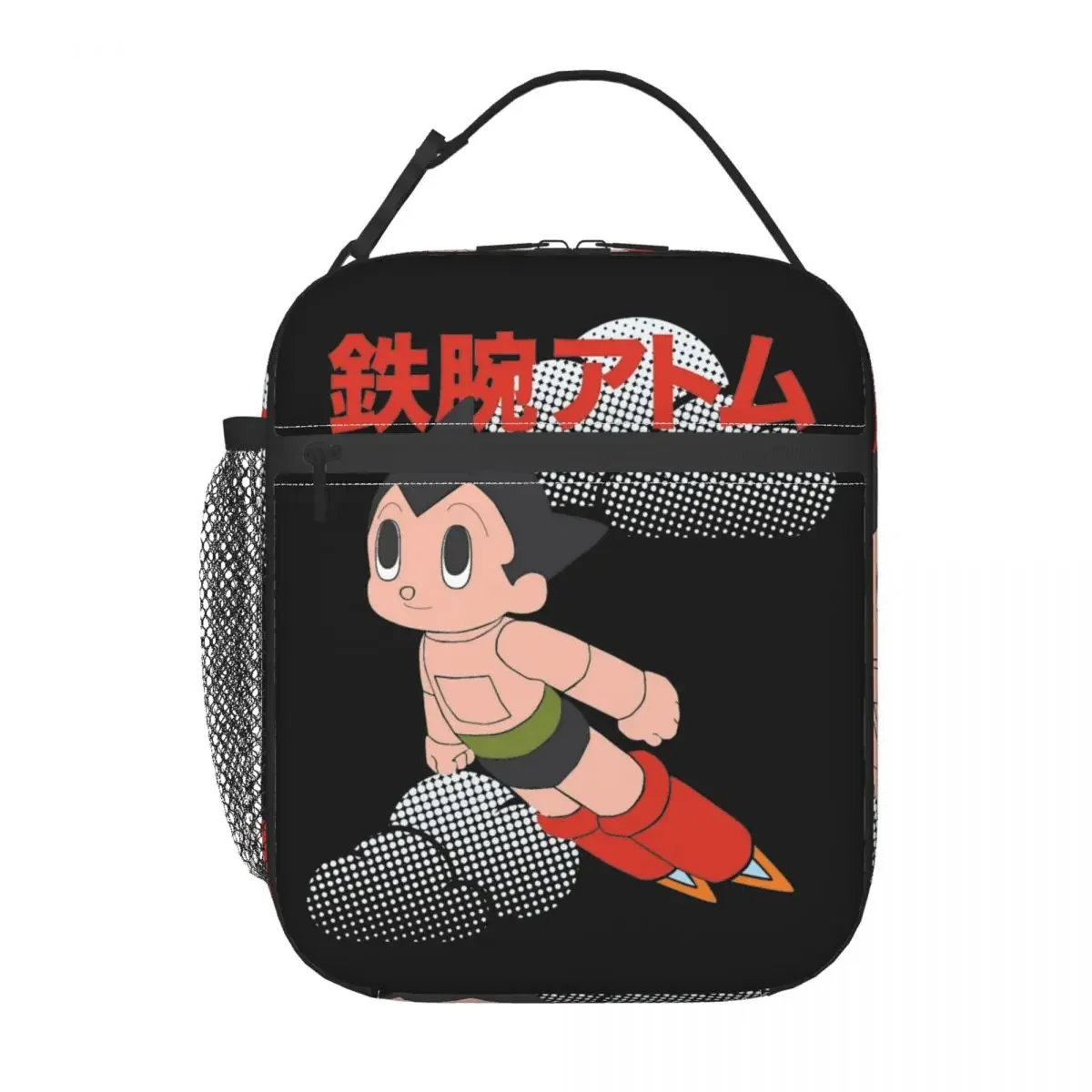 Astro Boy Insulated Lunch Bags Portable AstroBoy Anime borsa termica riutilizzabile Lunch Box Tote College Outdoor uomo donna