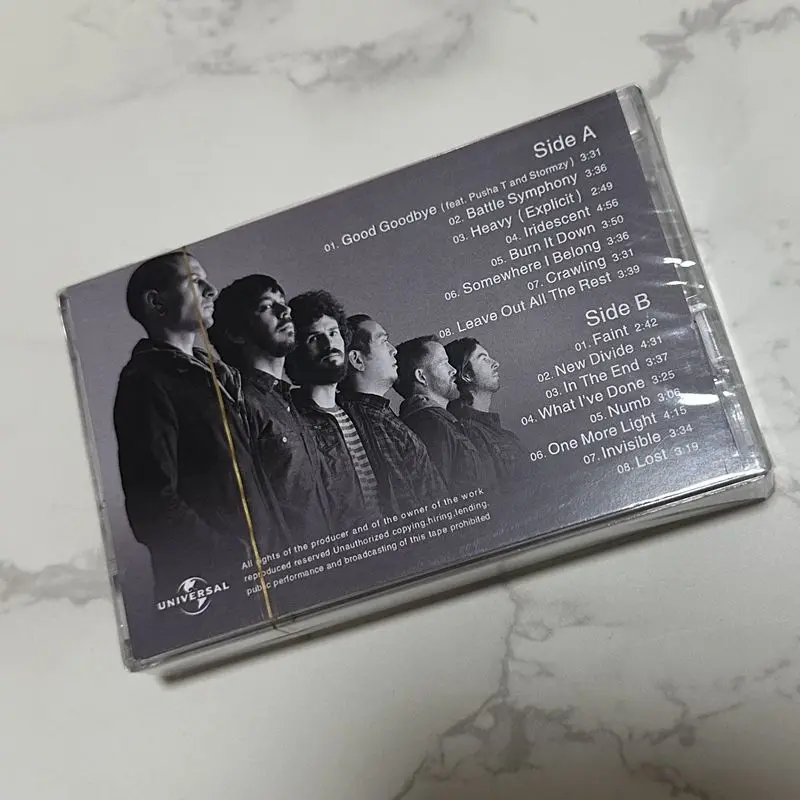 Linkin Park Band Music Cassette Brand New Sealed With Lyrics Book Rap Metal Rock Classic Album Retro Collection