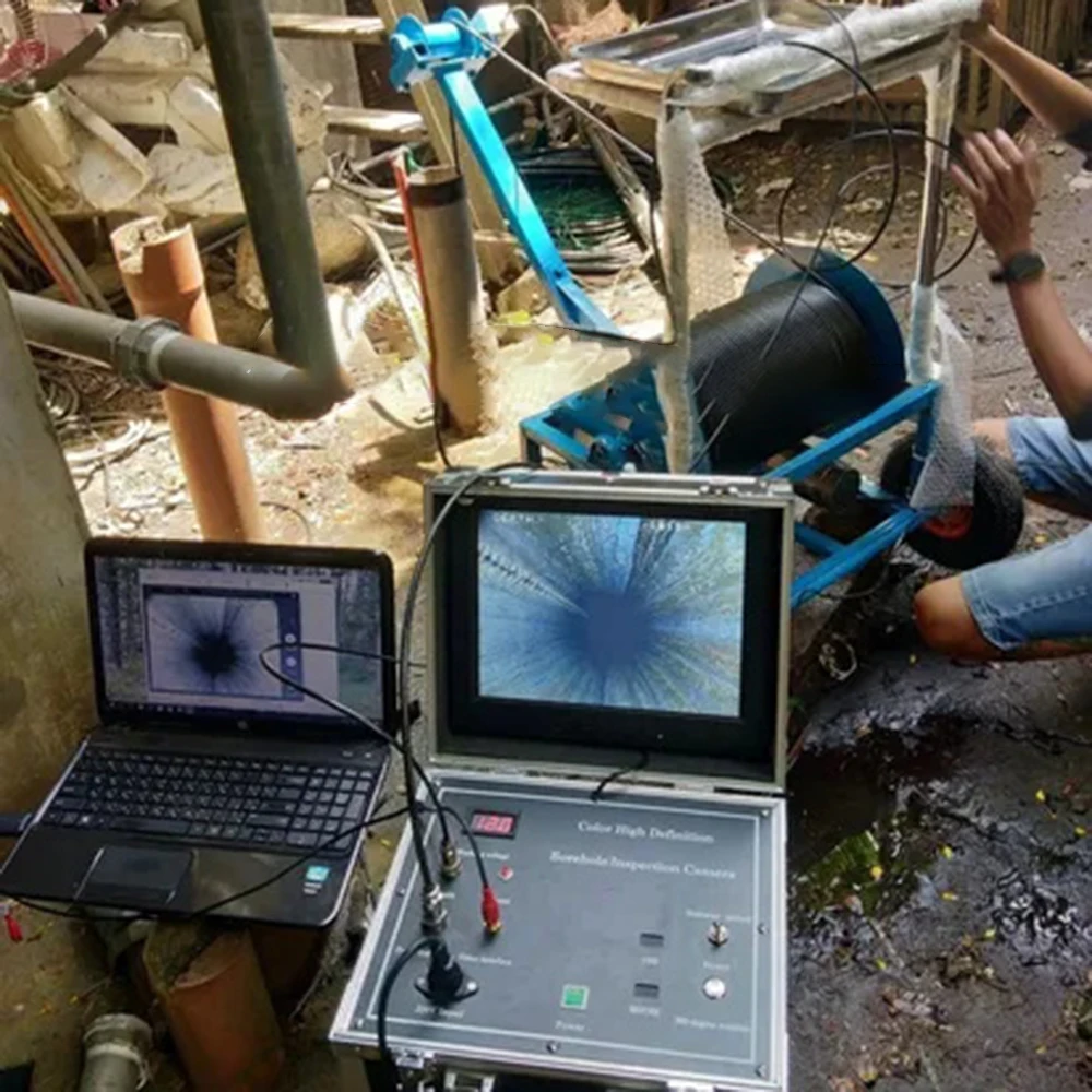 0-300m Borehole Well Inspection Deep Water Well Drilling Inspection Video System High Definition