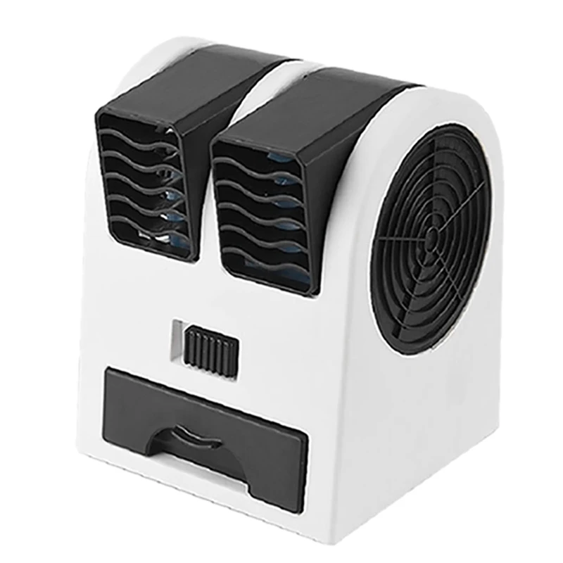 Mini Air Conditioning 3-In-1 Fan Humidifier Purifier for Home/Outdoor USB/Battery Powered Portable Quiet Air Cooler