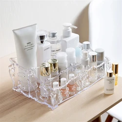 Makeup Cosmetic Storage Box Brush Lipstick Holder Desk Bathroom Organizer Large Capacity Makeup Display Case